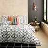 Orla Kiely Linear Stem Duvet Cover Bedding Set Charcoal