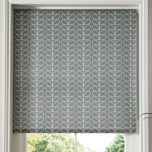 Orla Kiely Linear Stem Made to Measure Roller Blind Silver