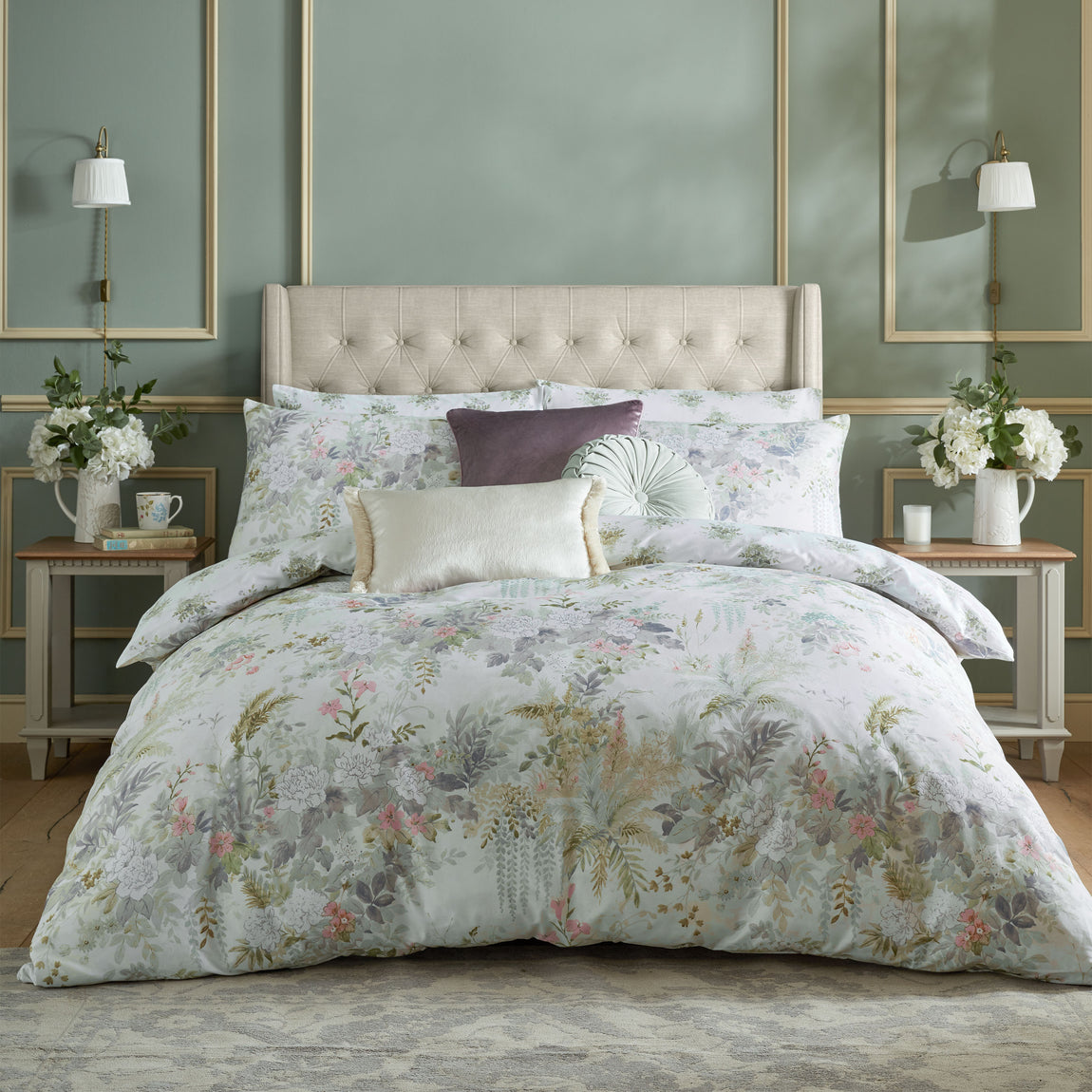 Laura Ashley Linlithgow Pillowcase Housewife Pale Lavender