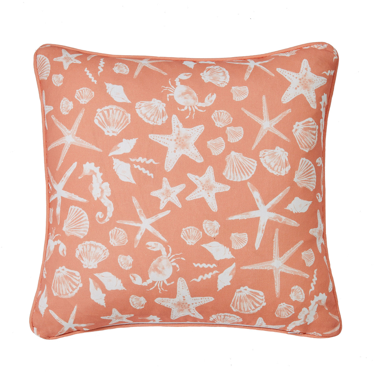 Fusion Lobster Outdoor Filled Cushion 43cm x 43cm Orange