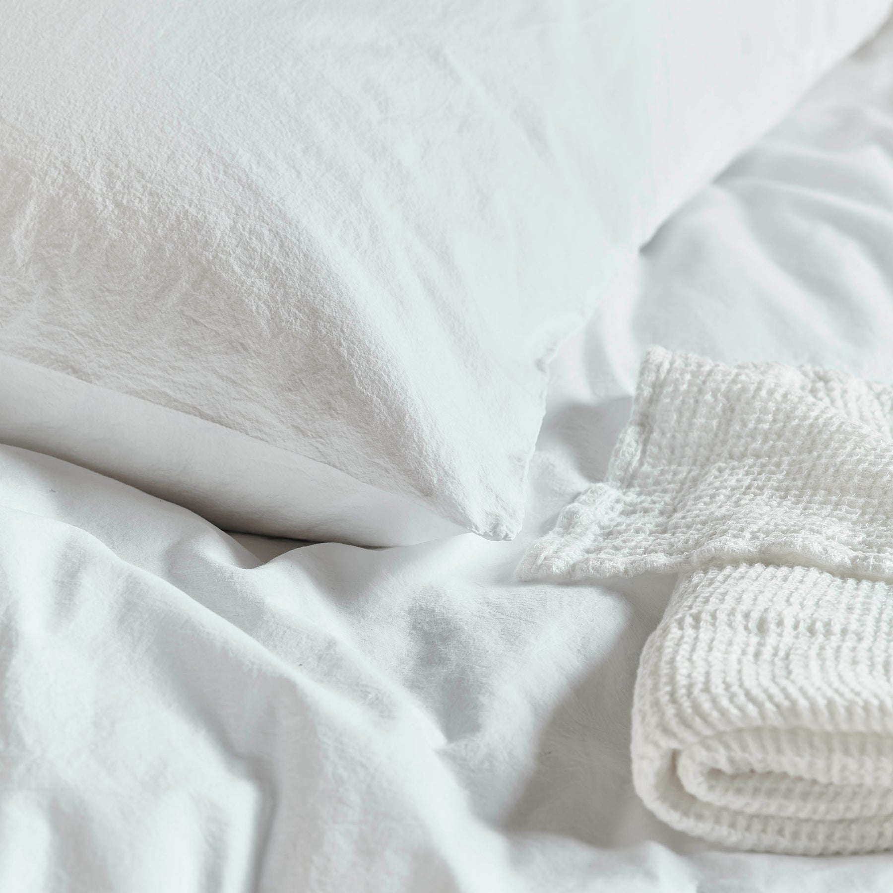 Designers Guild Loweswater Duvet Cover Bedding Set Chalk White