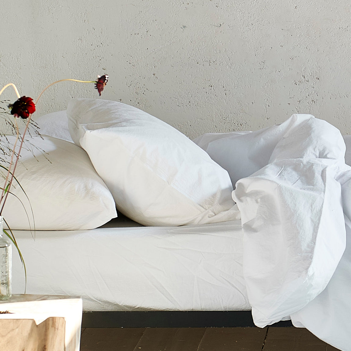 Designers Guild Loweswater Duvet Cover Bedding Set Chalk White