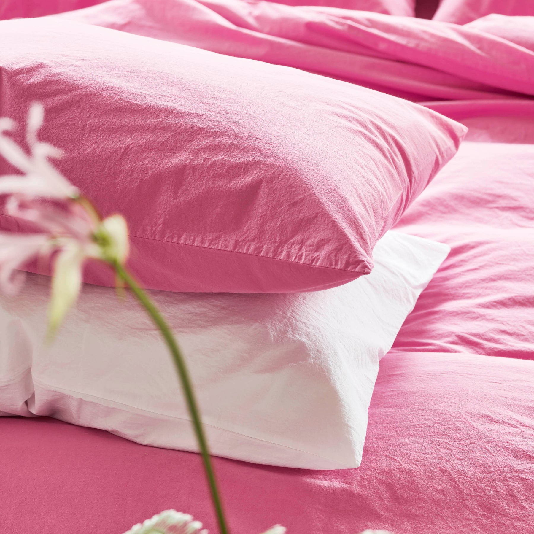Designers Guild Loweswater Duvet Cover Bedding Set Fuchsia Pink