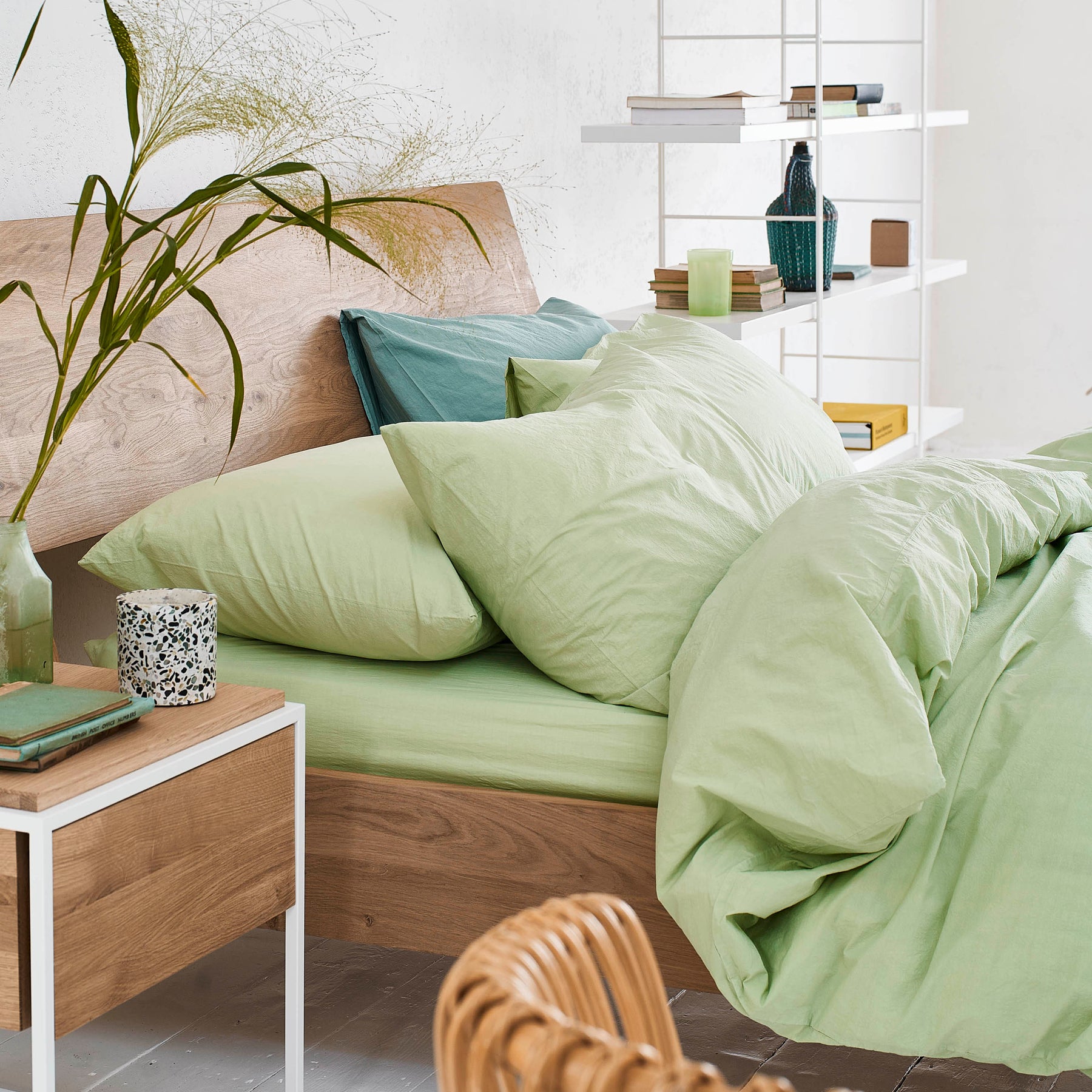 Designers Guild Loweswater Duvet Cover Bedding Set Willow Green