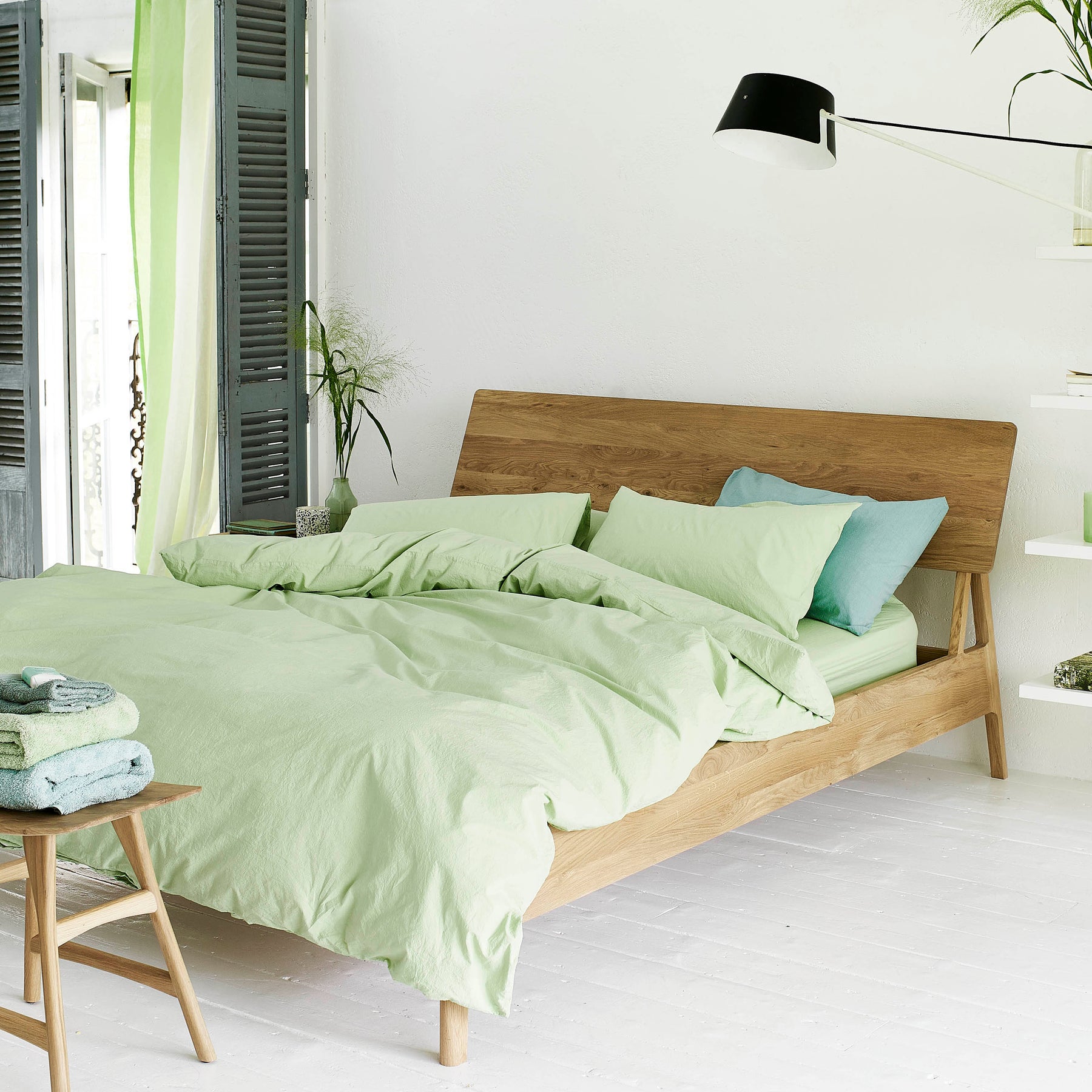 Designers Guild Loweswater Duvet Cover Bedding Set Willow Green