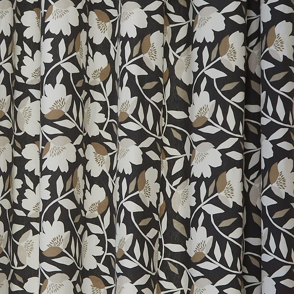 Fusion Luna Ready Made Eyelet Curtains Black