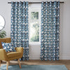 Fusion Luna Ready Made Eyelet Curtains Teal