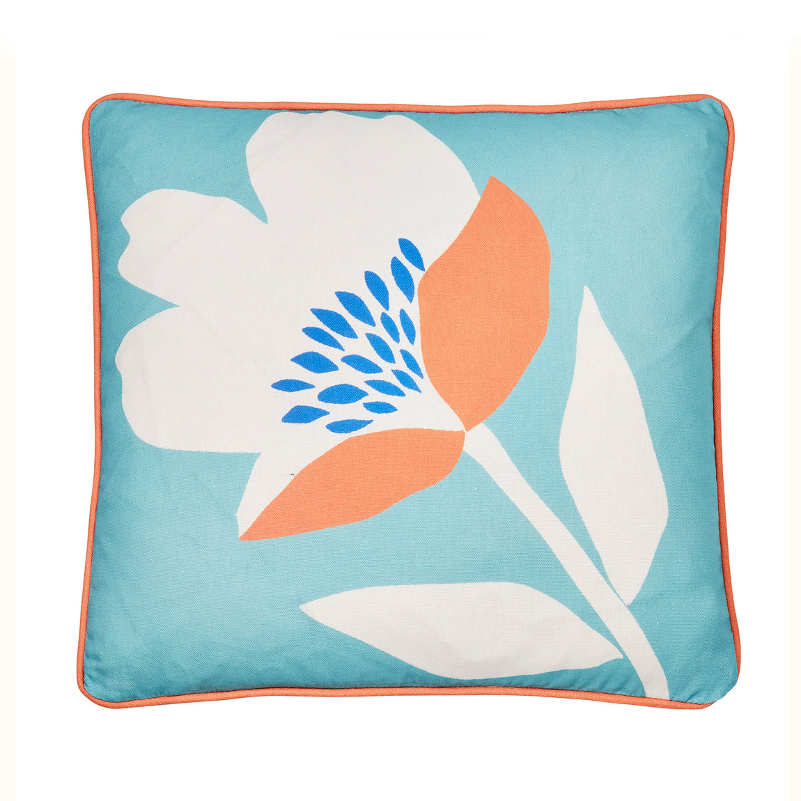 Fusion Luna Outdoor Filled Cushion 43cm x 43cm Duck Egg
