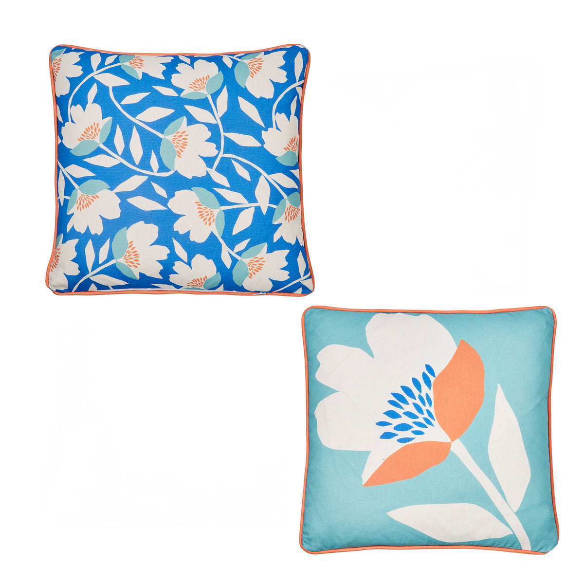 Fusion Luna Outdoor Filled Cushion 43cm x 43cm Duck Egg