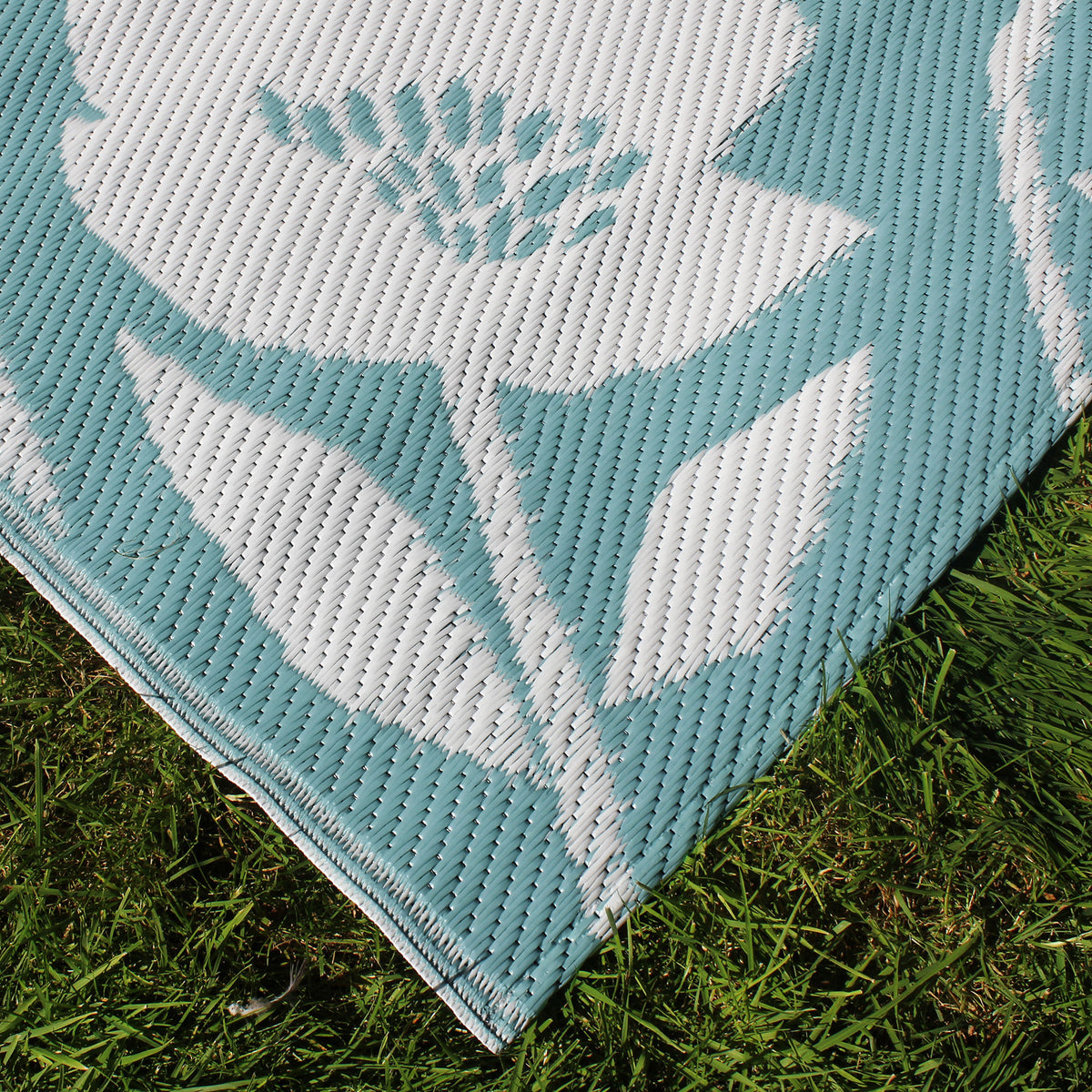 Luna 120cm x 170cm UV Resistant Outdoor Rug Duck Egg