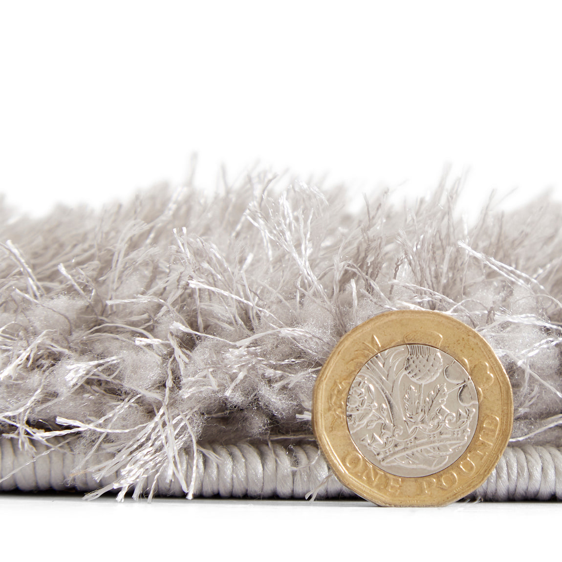 Lux Shaggy Shaggy Rug Silver