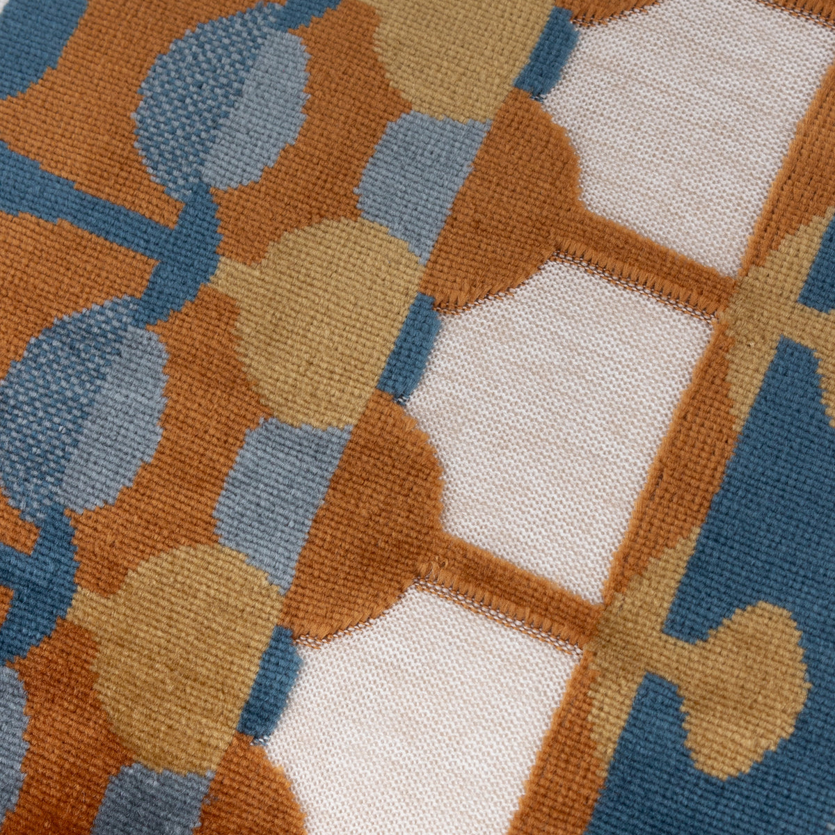 Furn Metro Abstract Velvet Jacquard 40cm x 60cm Filled Boudoir Ginger