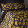 Edinburgh Weavers Magali Tropical Piped Duvet Cover Bedding Set Ochre