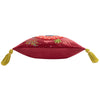 Wylder Nature Magic Mushrooms Embroidered Filled Cushion 45cm x 45cm Ruby Red