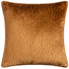 Hoem Malans Cut Velvet Piped Filled Cushion 45cm x 45cm Bronze