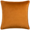 Hoem Malans Cut Velvet Piped Filled Cushion 45cm x 45cm Bronze