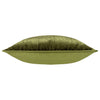 Hoem Malans Cut Velvet Piped Filled Cushion 45cm x 45cm Olive