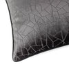 Hoem Malans Cut Velvet Piped Filled Cushion 45cm x 45cm Stargazer Grey