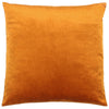 furn. Maldive Botanical Velvet Tufted 45cm x 45cm Filled Cushion Ginger