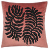 furn. Maldive Botanical Velvet Tufted 45cm x 45cm Filled Cushion Rustic Brown