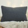 Furn. Malham Fleece 30cm x 50cm Filled Boudoir Granite