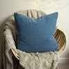 Furn. Malham Fleece 50cm x 50cm Filled Cushion Wedgewood