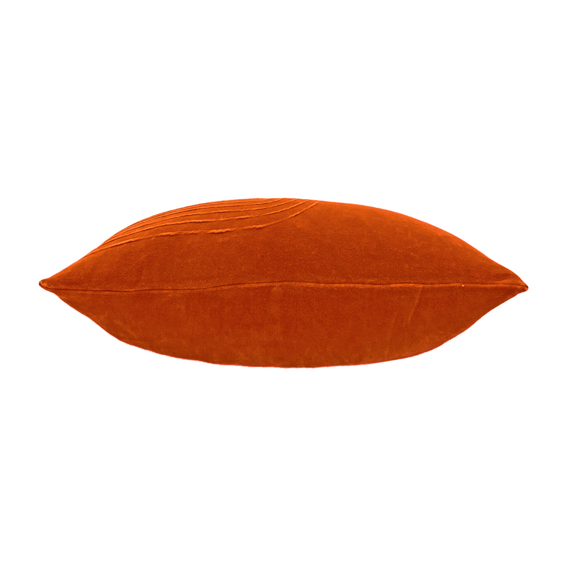 Furn. Mangata Textured Velvet 30cm x 60cm Filled Boudoir Orange