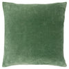Furn. Mangata Textured Velvet 45cm x 45cm Filled Cushion Eucalyptus