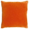 Furn. Mangata Textured Velvet 45cm x 45cm Filled Cushion Orange
