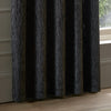 Paoletti Manhattan Velvet Ready Made Eyelet Blockout Curtains Charcoal