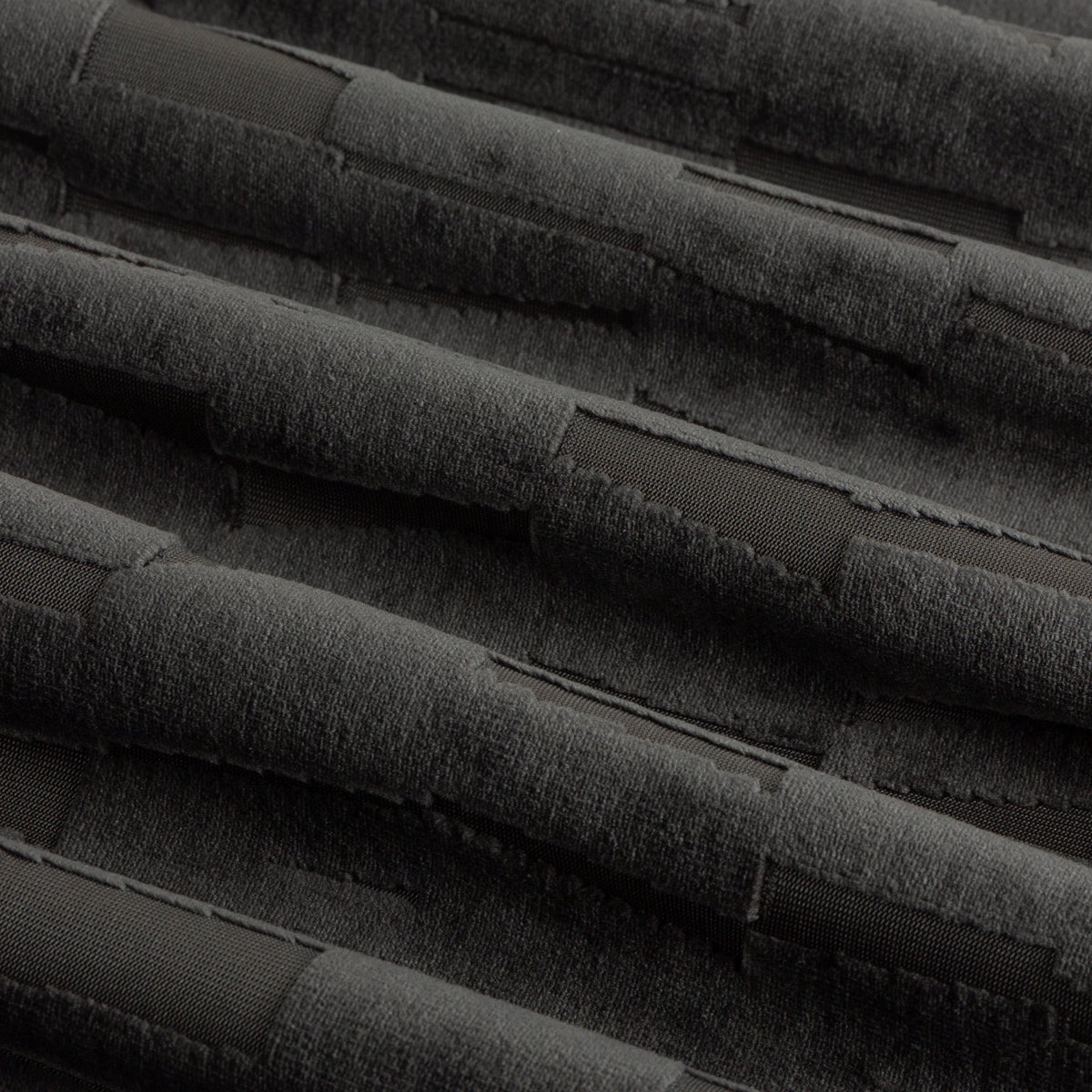 Paoletti Manhattan Velvet Ready Made Eyelet Blockout Curtains Charcoal