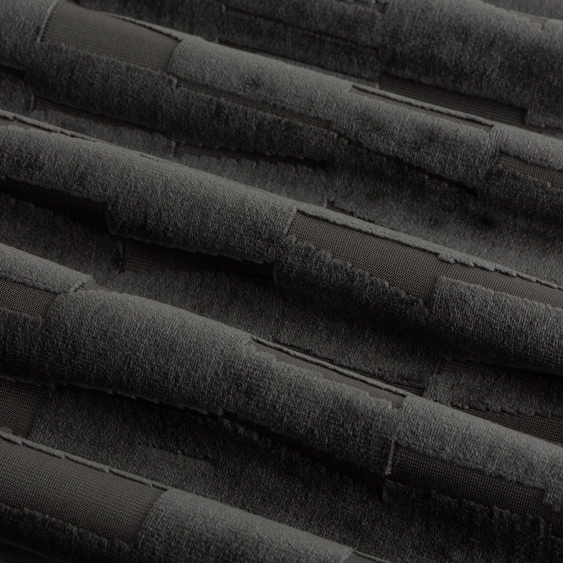 Paoletti Manhattan Velvet Ready Made Eyelet Blockout Curtains Charcoal