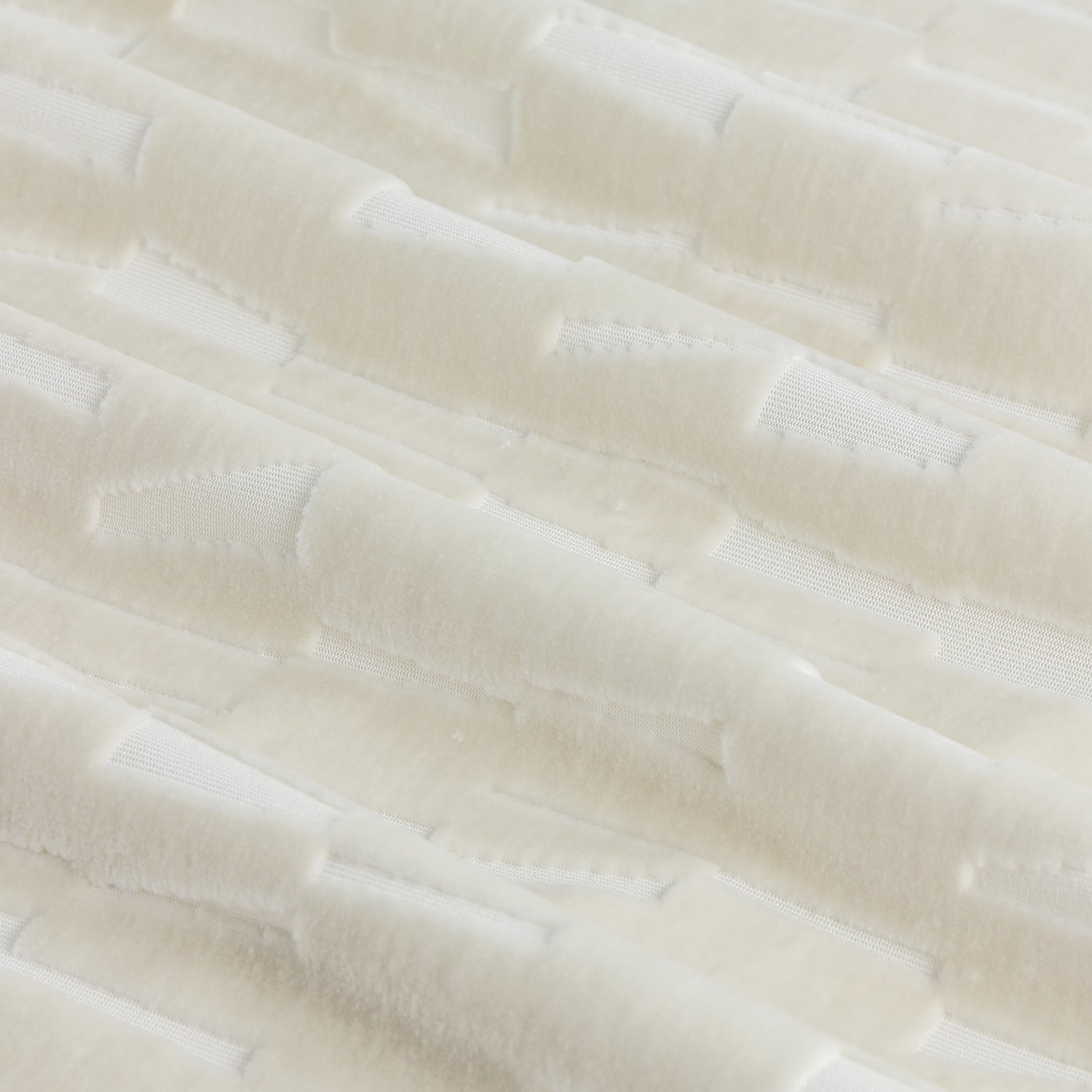 Paoletti Manhattan Velvet Ready Made Eyelet Blockout Curtains Ivory