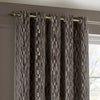 Paoletti Manhattan Velvet Ready Made Eyelet Blockout Curtains Mink