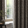 Paoletti Manhattan Velvet Ready Made Eyelet Blockout Curtains Mink