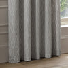 Paoletti Manhattan Velvet Ready Made Eyelet Blockout Curtains Silver