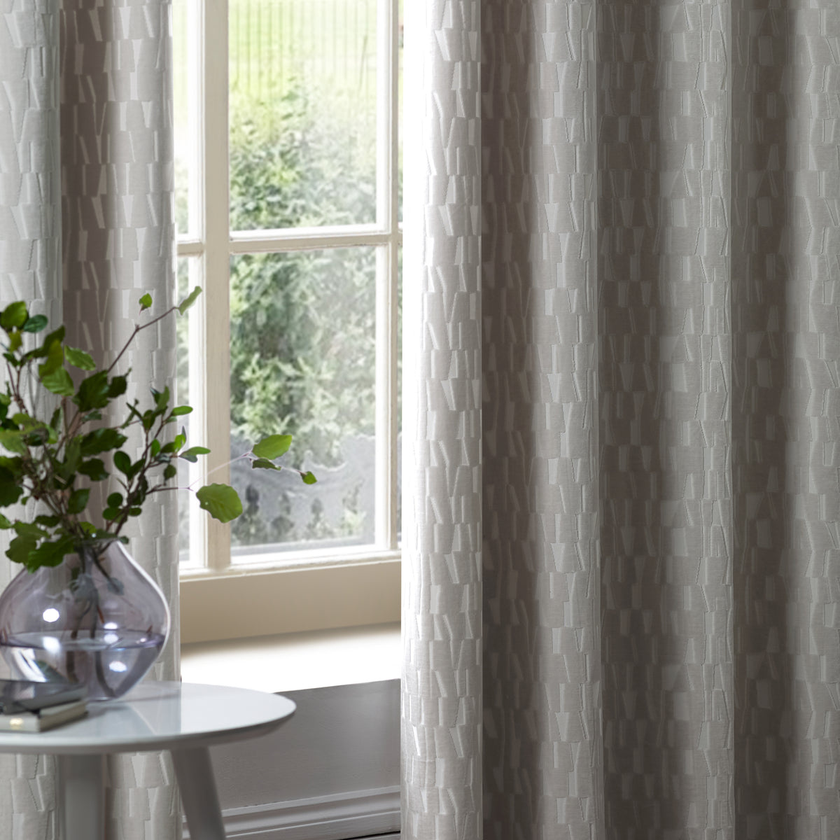 Paoletti Manhattan Velvet Ready Made Eyelet Blockout Curtains Silver