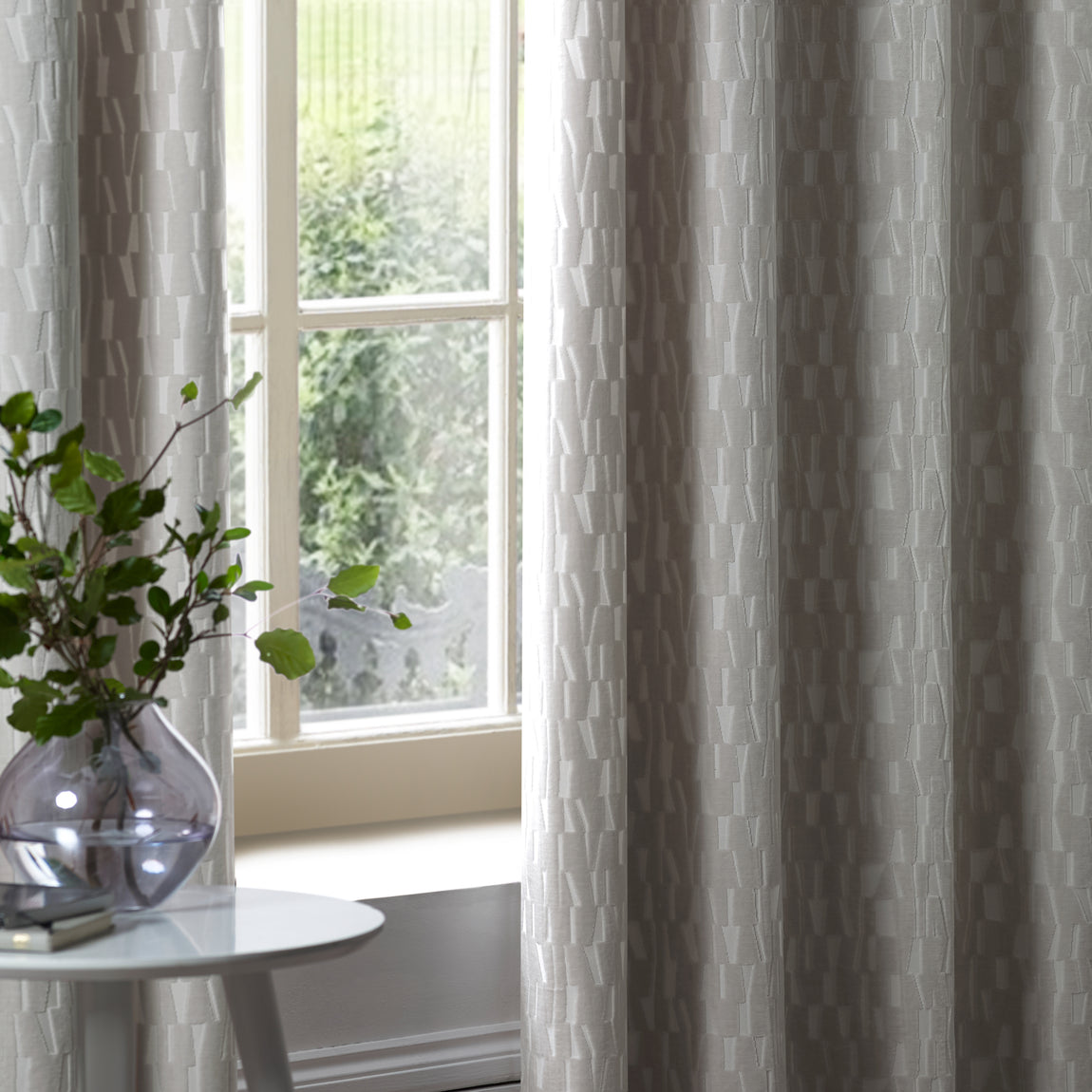 Paoletti Manhattan Velvet Ready Made Eyelet Blockout Curtains Silver