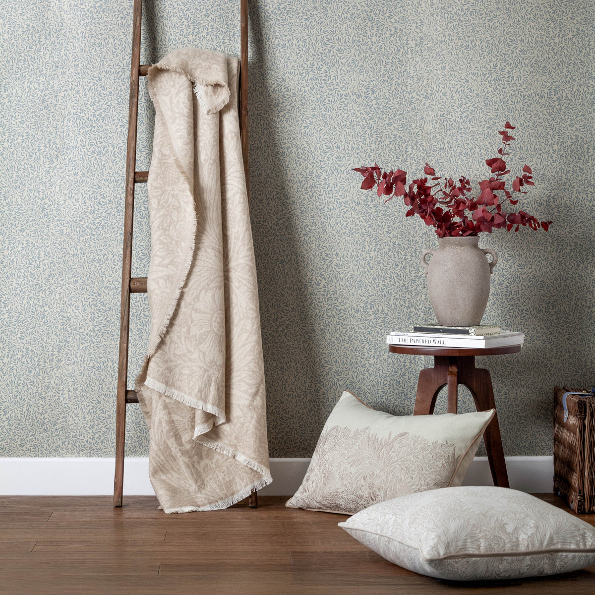 Morris & Co. Marigold Jacquard 130cm x 170cm Throw Stone