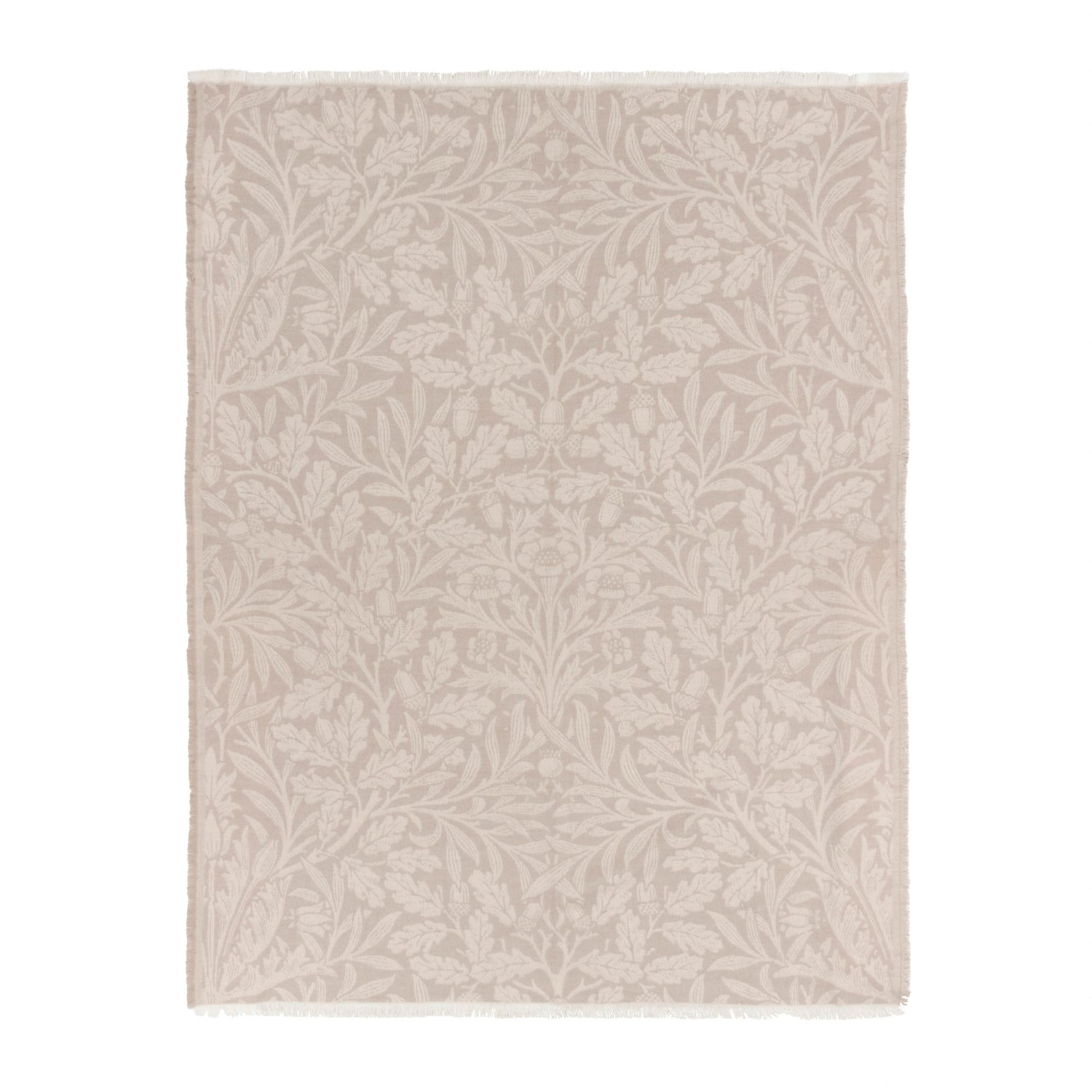 Morris & Co. Marigold Jacquard 130cm x 170cm Throw Stone