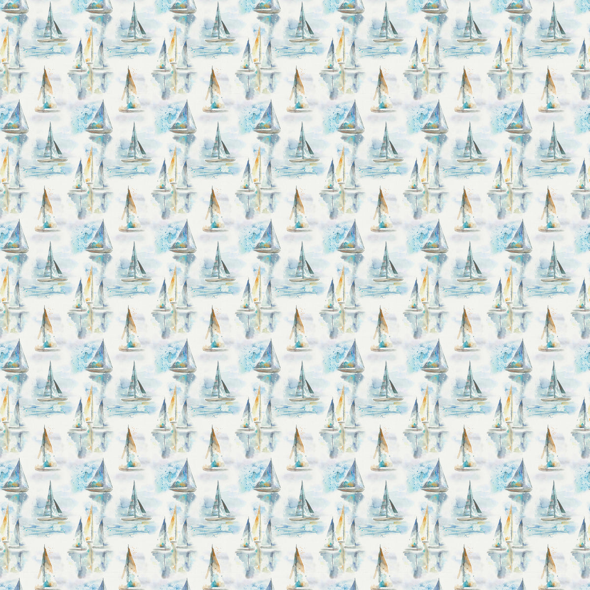 Voyage Maison Marine Sail Printed Cotton Fabric Linen