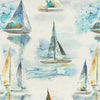Voyage Maison Marine Sail Printed Cotton Fabric Linen