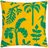 Marula Tropical Outdoor Filled Cushion 43cm x 43cm Teal