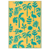 Marula Outdoor Indoor 100% Recycled 120cm x 180cm Rug Yellow Teal