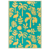Marula Outdoor Indoor 100% Recycled 120cm x 180cm Rug Yellow Teal