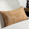 Hoem Marzena Geometric 30cm x 50cm Filled Boudoir Toffee