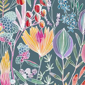 Voyage Maison Masina Printed Cotton Fabric Papaya