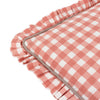 Furn. Maude Gingham 45cm x 45cm Piped Filled Cushion Rose