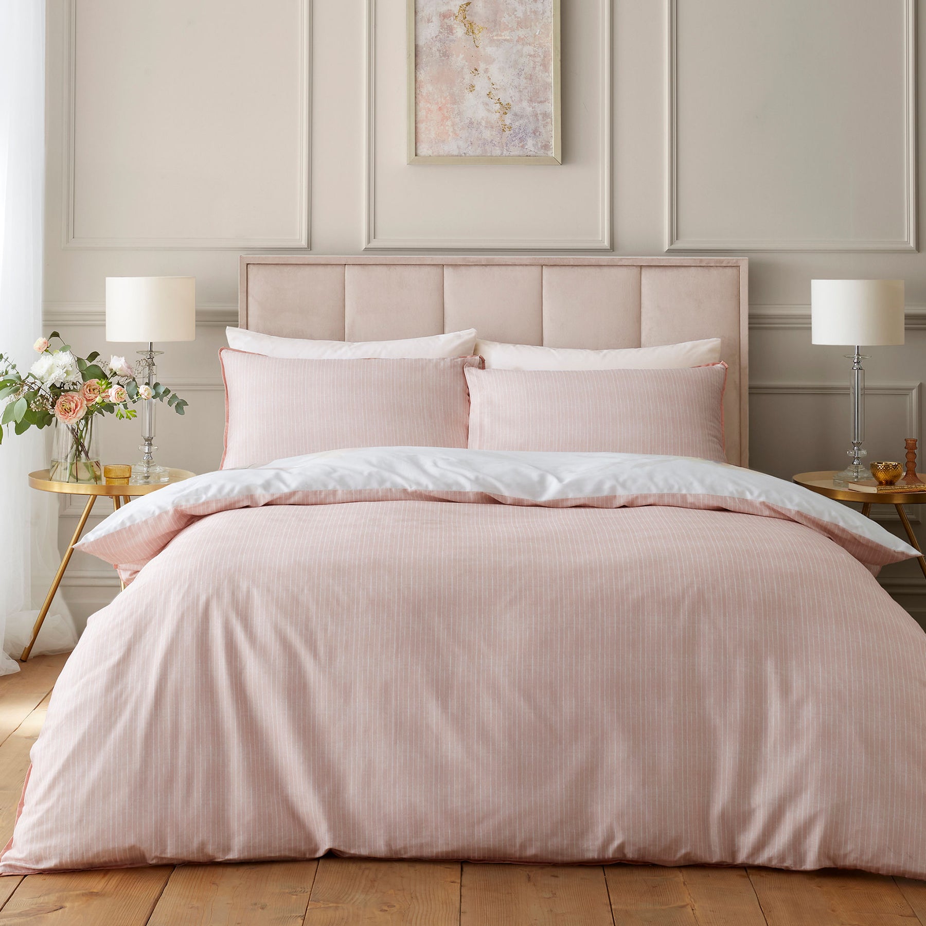 Soiree Mia Floral Blooms Duvet Cover Bedding Set Natural