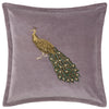 Voyage Maison Mayura Embroidered Velvet 55cm x 55cm Feather Filled Cushion Lavender